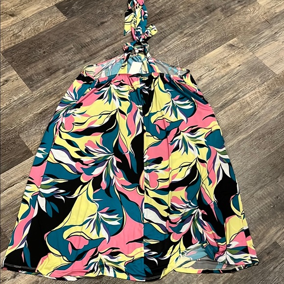 Sew In Love Green, Pink, and Yellow Floral Midi Dress - Picture 6 of 8